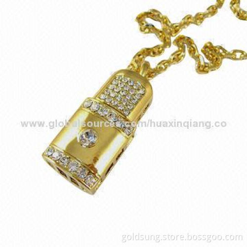 USB Flash Drive, Diamond Lock Shape, USB 2.0, 5-year Warranty